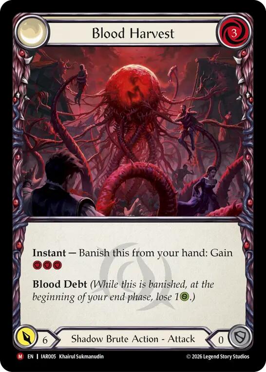 Blood Harvest [IAR005] (Usurp the Shadow Throne) | Card Citadel