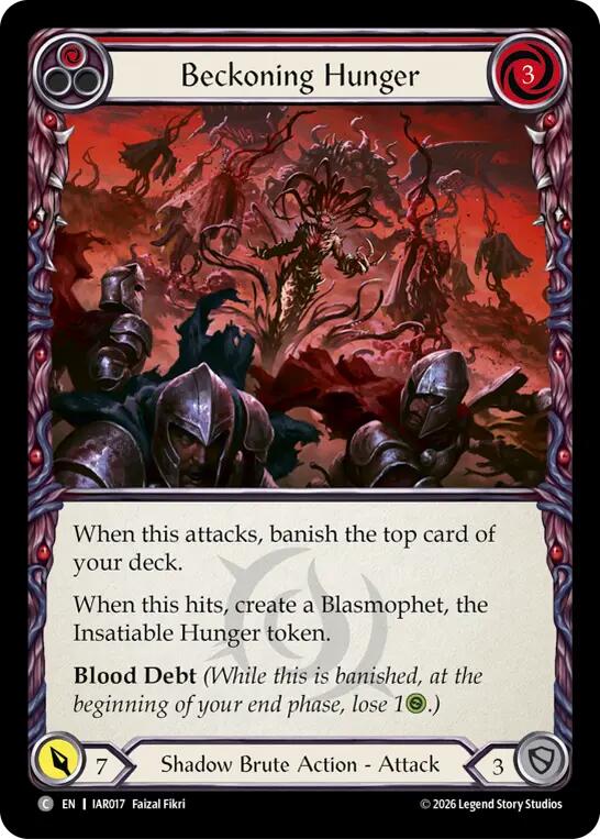 Beckoning Hunger (Red) [IAR017] (Usurp the Shadow Throne) | Card Citadel