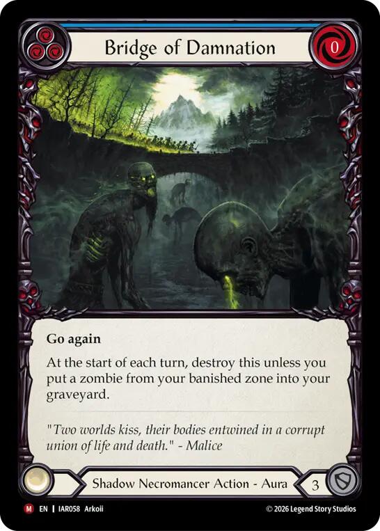 Bridge of Damnation (Blue) [IAR058] (Usurp the Shadow Throne) | Card Citadel