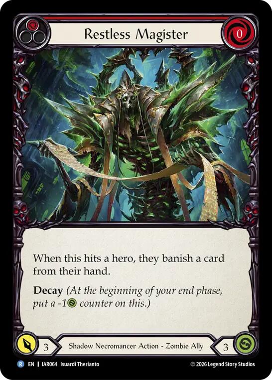 Restless Magister (Red) [IAR064] (Usurp the Shadow Throne) | Card Citadel