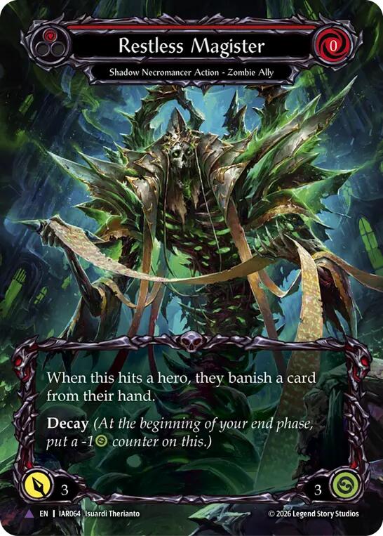 Restless Magister (Red) (Marvel) [IAR064] (Usurp the Shadow Throne)  Cold Foil | Card Citadel