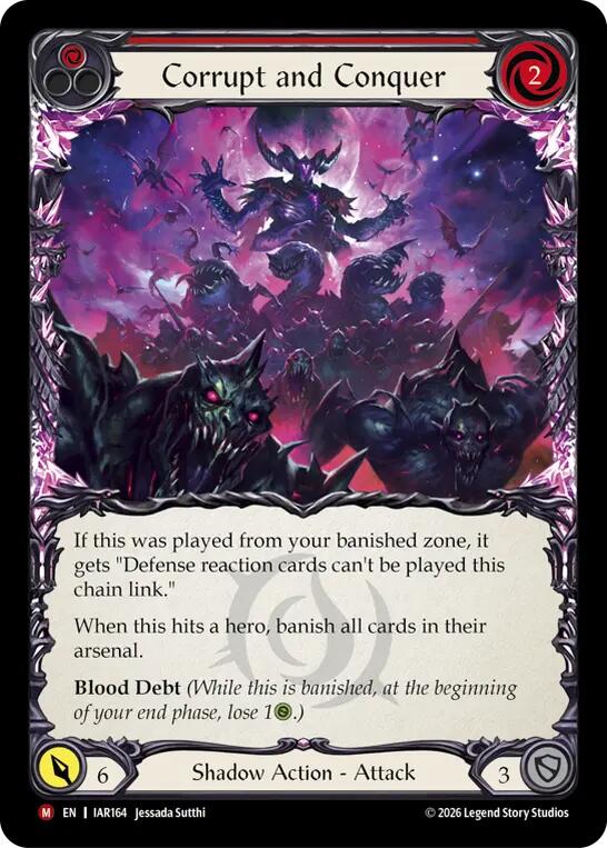 Corrupt and Conquer (Red) [IAR164] (Usurp the Shadow Throne) | Card Citadel