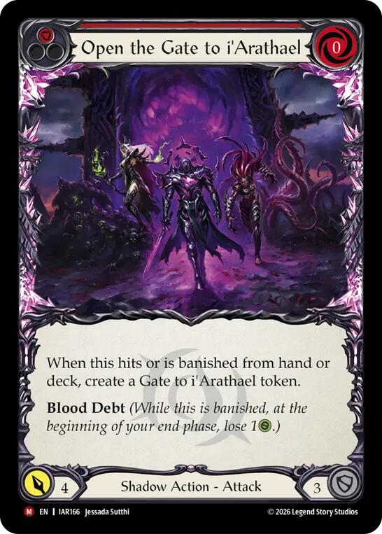 Open the Gate to i'Arathael (Red) [IAR166] (Usurp the Shadow Throne) | Card Citadel
