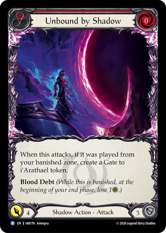 Unbound by Shadow (Red) [IAR178] (Usurp the Shadow Throne) | Card Citadel