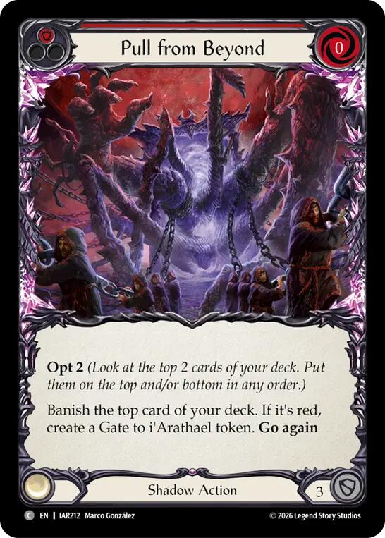 Pull from Beyond (Red) [IAR212] (Usurp the Shadow Throne) | Card Citadel