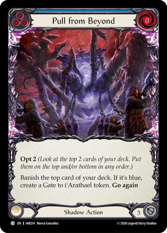 Pull from Beyond (Blue) [IAR214] (Usurp the Shadow Throne)  Rainbow Foil | Card Citadel