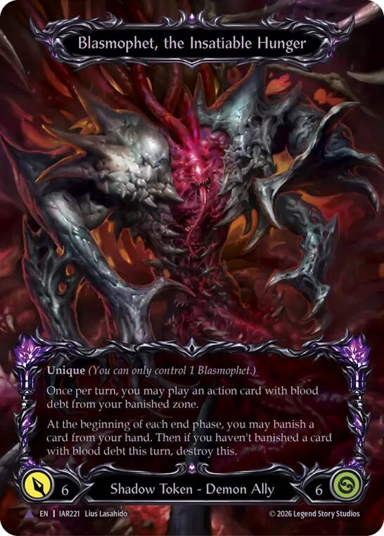 Blasmophet, the Insatiable Hunger (Marvel) [IAR221] (Usurp the Shadow Throne)  Cold Foil | Card Citadel