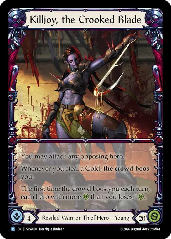 Killjoy, the Crooked Blade [SPW001] (Smash Palace)  Rainbow Foil | Card Citadel
