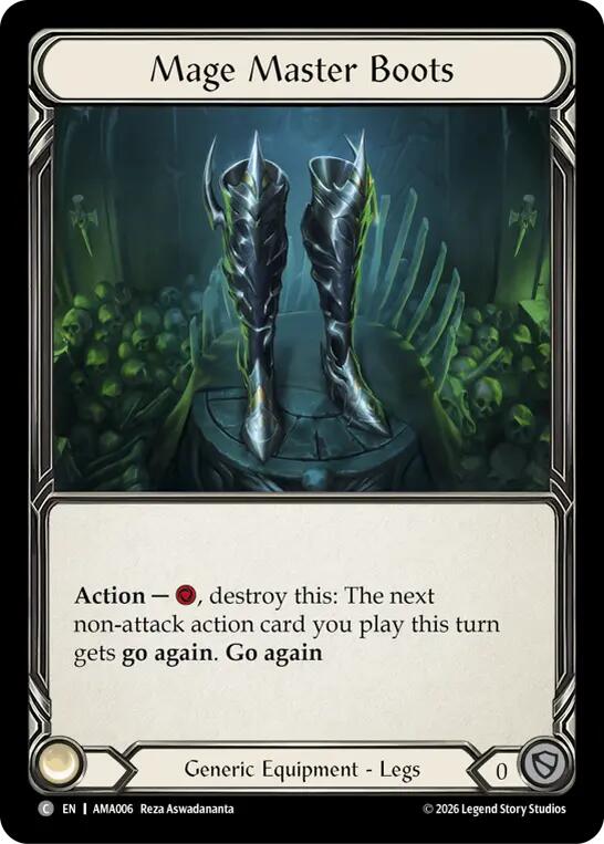 Mage Master Boots [AMA006] (Armory Deck: Malice)  Rainbow Foil | Card Citadel