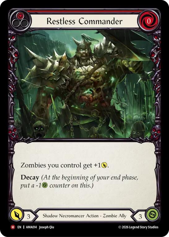 Restless Commander (Red) [AMA014] (Armory Deck: Malice) | Card Citadel