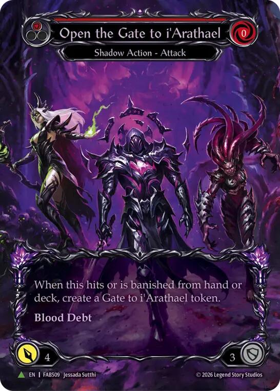 Open the Gate to i'Arathael (Red) (Marvel) [FAB509] (Promo)  Cold Foil | Card Citadel