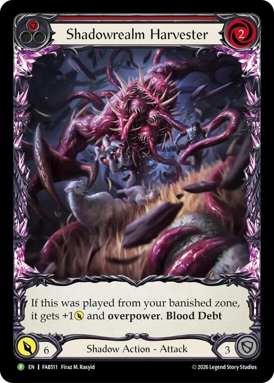 Shadowrealm Harvester (Red) [FAB511] (Promo)  Rainbow Foil | Card Citadel
