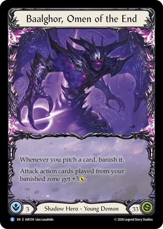 Baalghor, Omen of the End [IAR159] (Usurp the Shadow Throne Pre-Release Cards)  Rainbow Foil | Card Citadel