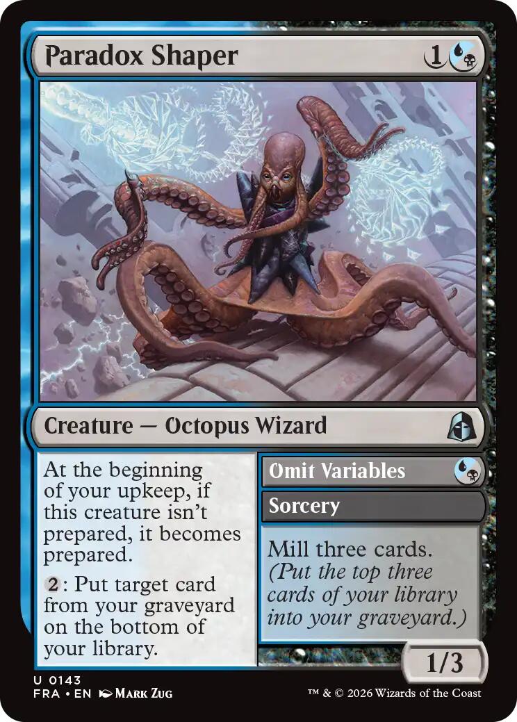 Paradox Shaper // Omit Variables [Reality Fracture] | Card Citadel