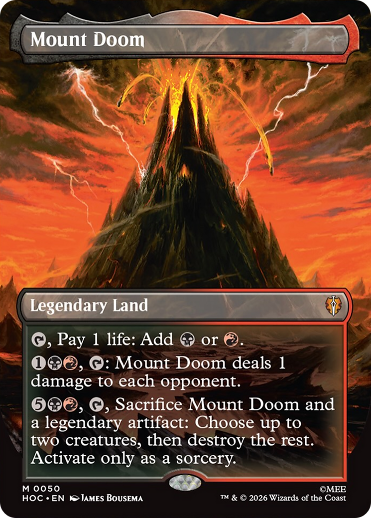Mount Doom (Borderless) [The Hobbit: Eternal-Legal] | Card Citadel