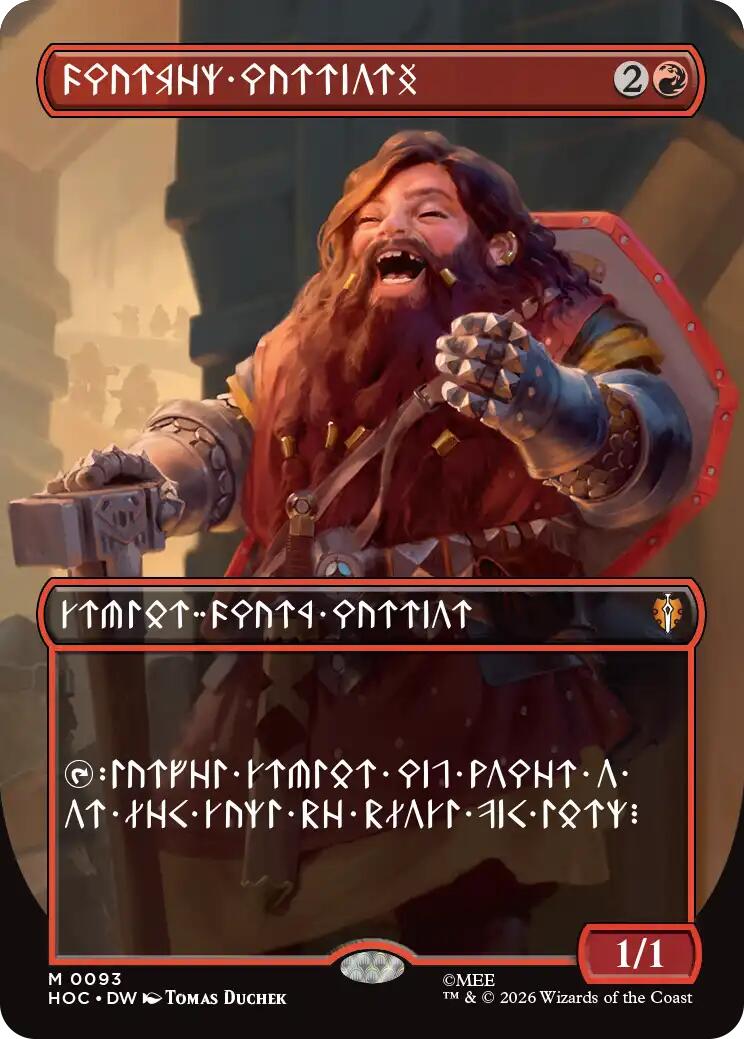Dwarven Warriors (Borderless) (Dwarvish) [The Hobbit: Eternal-Legal] | Card Citadel