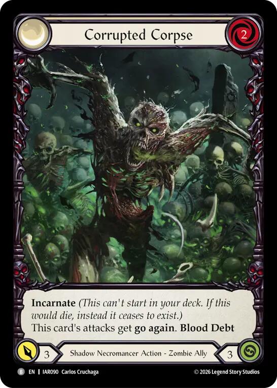 Corrupted Corpse [IAR090] (Usurp the Shadow Throne Pre-Release Cards)  Rainbow Foil | Card Citadel