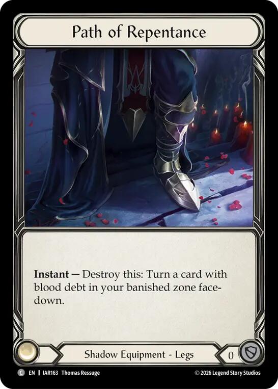 Path of Repentance [IAR163] (Usurp the Shadow Throne Pre-Release Cards)  Cold Foil | Card Citadel