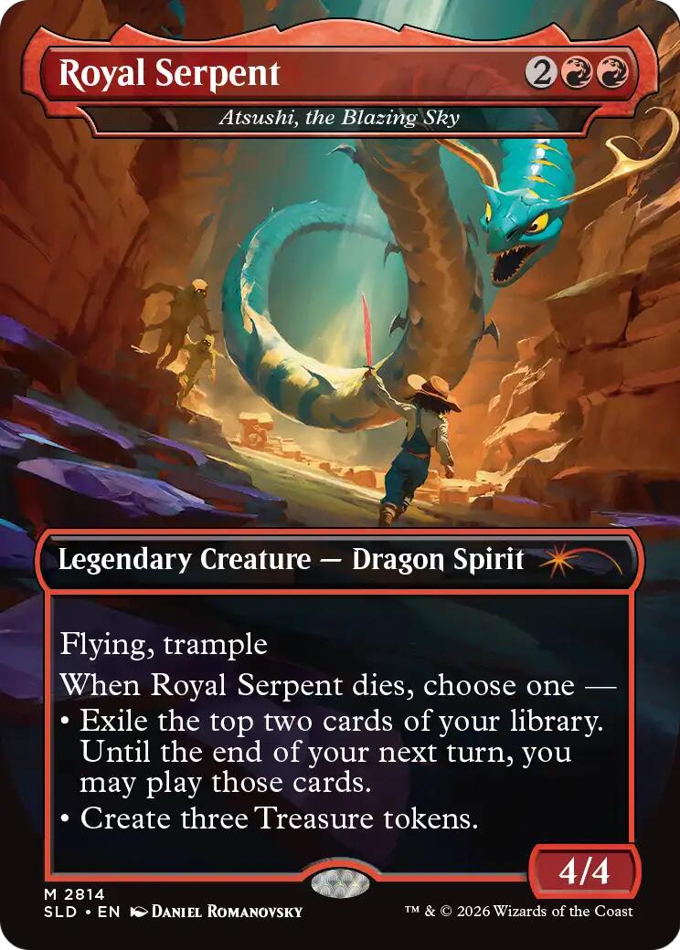 Royal Serpent - Atsushi, the Blazing Sky [Secret Lair Drop Series] | Card Citadel