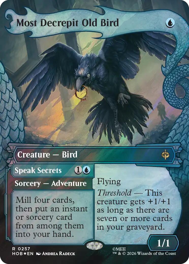Most Decrepit Old Bird (Showcase) (Surge Foil) [The Hobbit] | Card Citadel