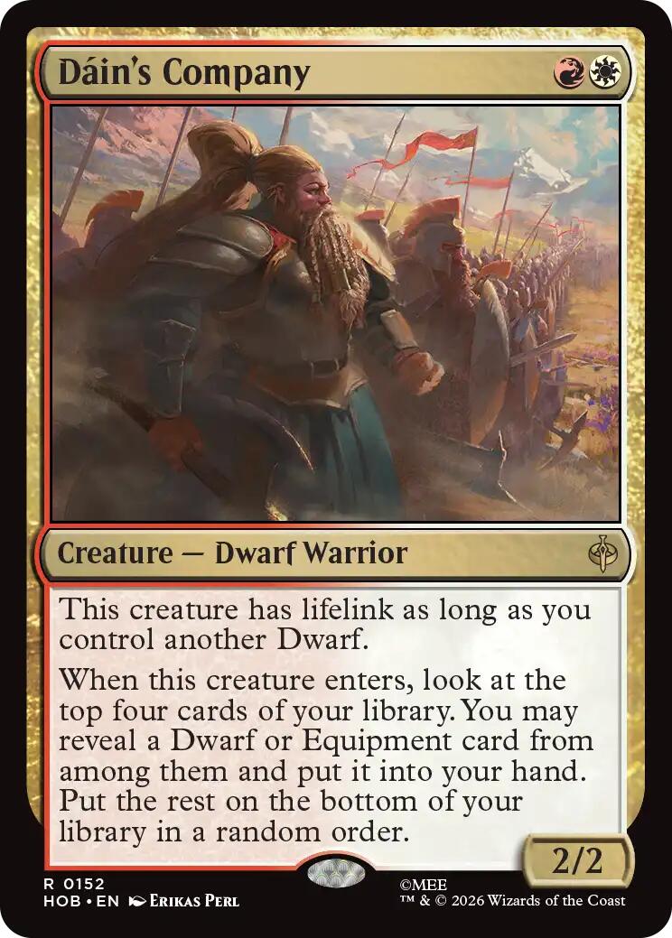 Dain's Company [The Hobbit] | Card Citadel