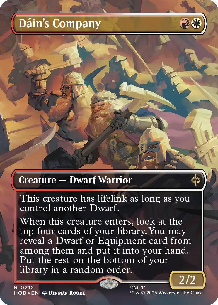 Dain's Company (Borderless) [The Hobbit] | Card Citadel