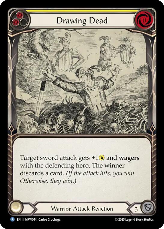 Drawing Dead (Yellow) [MPW044] (Mastery Pack Warrior)  Rainbow Foil | Card Citadel