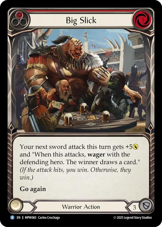 Big Slick (Red) [MPW060] (Mastery Pack Warrior)  Rainbow Foil | Card Citadel