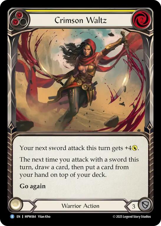 Crimson Waltz (Red) [MPW064] (Mastery Pack Warrior)  Rainbow Foil | Card Citadel