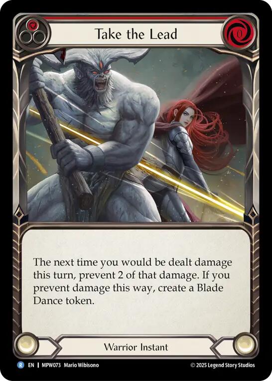 Take the Lead (Red) [MPW073] (Mastery Pack Warrior)  Rainbow Foil | Card Citadel