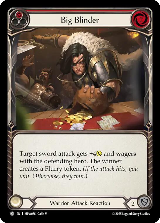 Big Blinder (Red) [MPW076] (Mastery Pack Warrior)  Rainbow Foil | Card Citadel