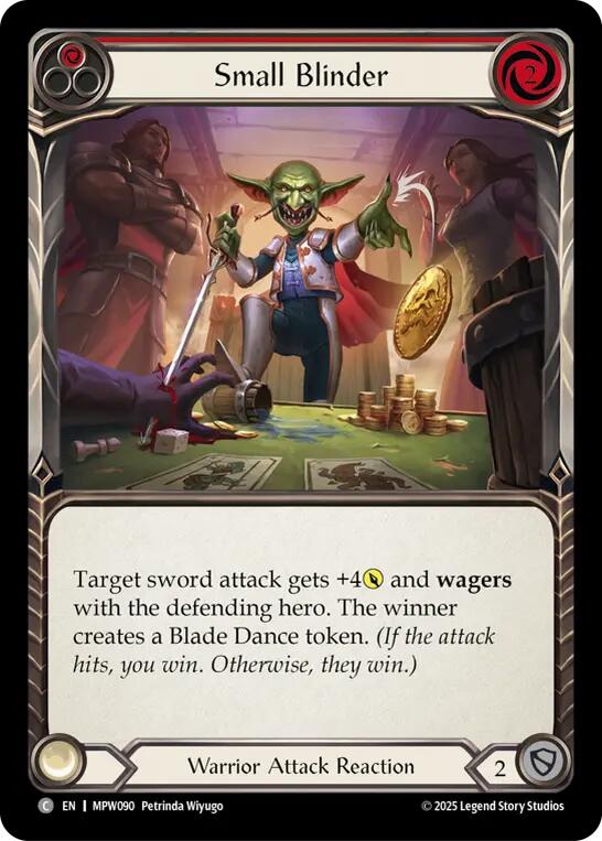 Small Blinder (Red) [MPW090] (Mastery Pack Warrior)  Rainbow Foil | Card Citadel