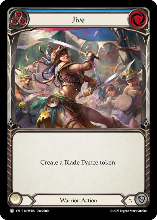 Jive (Blue) [MPW115] (Mastery Pack Warrior)  Rainbow Foil | Card Citadel