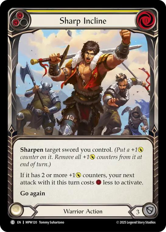 Sharp Incline (Yellow) [MPW120] (Mastery Pack Warrior)  Rainbow Foil | Card Citadel