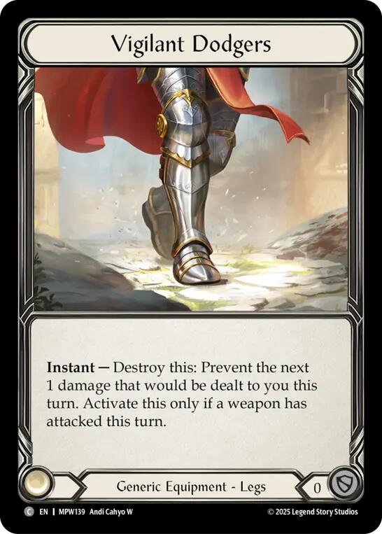 Vigilant Dodgers [MPW139] (Mastery Pack Warrior)  Cold Foil | Card Citadel