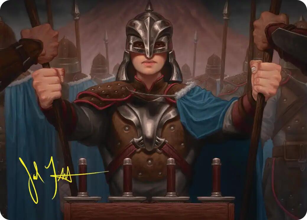 Bard's Attendant Art Card (Gold-Stamped Signature) [The Hobbit Art Series] | Card Citadel