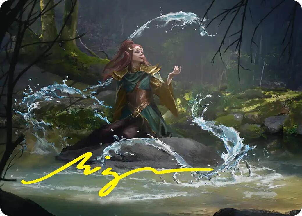 Mirkwood Meditator Art Card (Gold-Stamped Signature) [The Hobbit Art Series] | Card Citadel