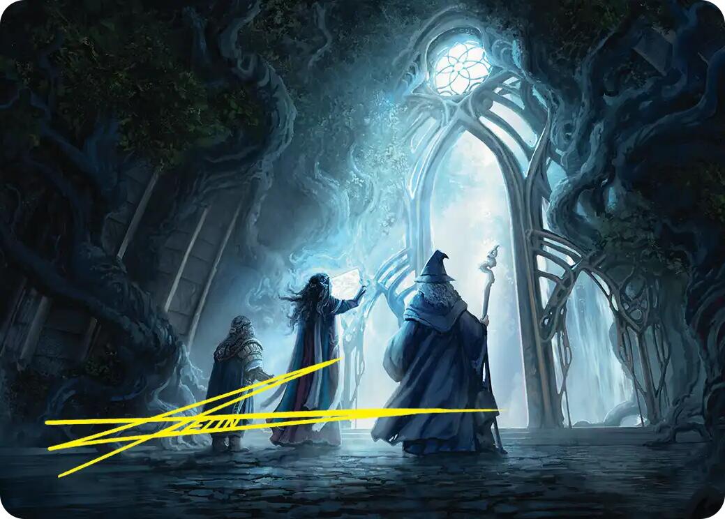 Uncover the Moon-Letters Art Card (Gold-Stamped Signature) [The Hobbit Art Series] | Card Citadel