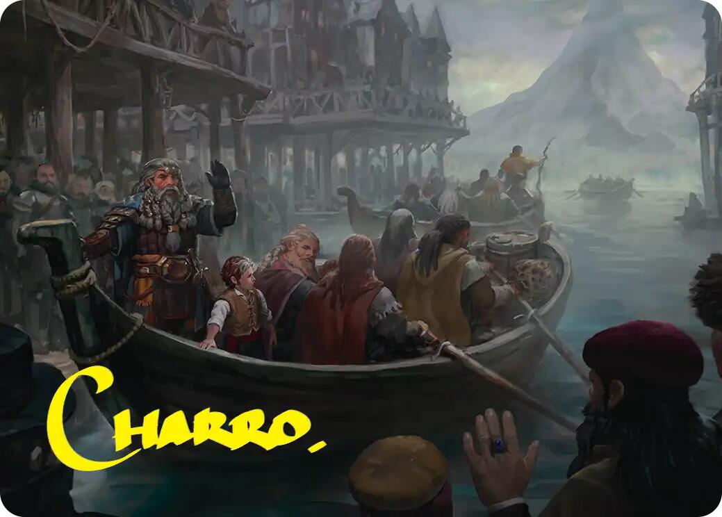 Uneasy Partings Art Card (Gold-Stamped Signature) [The Hobbit Art Series] | Card Citadel