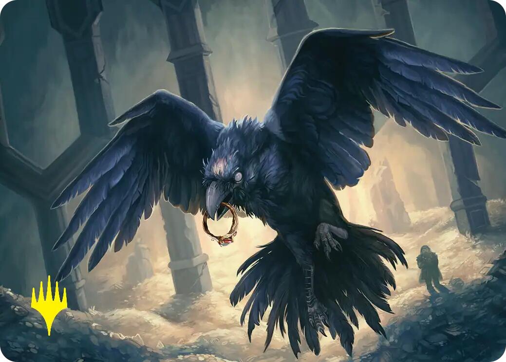 Most Decrepit Old Bird Art Card (Gold-Stamped) [The Hobbit Art Series] | Card Citadel