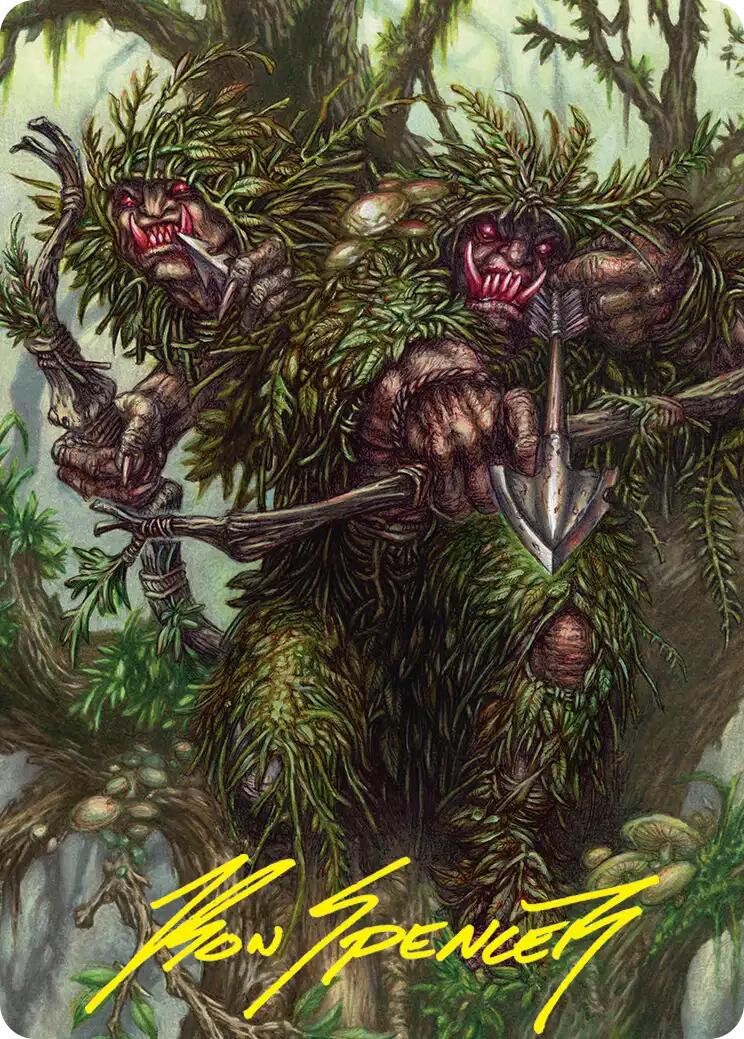 Orcish Bowmasters Art Card (Gold-Stamped Signature) [The Hobbit Art Series] | Card Citadel