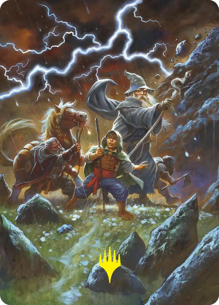 Call Forth the Tempest Art Card (Gold-Stamped) [The Hobbit Art Series] | Card Citadel