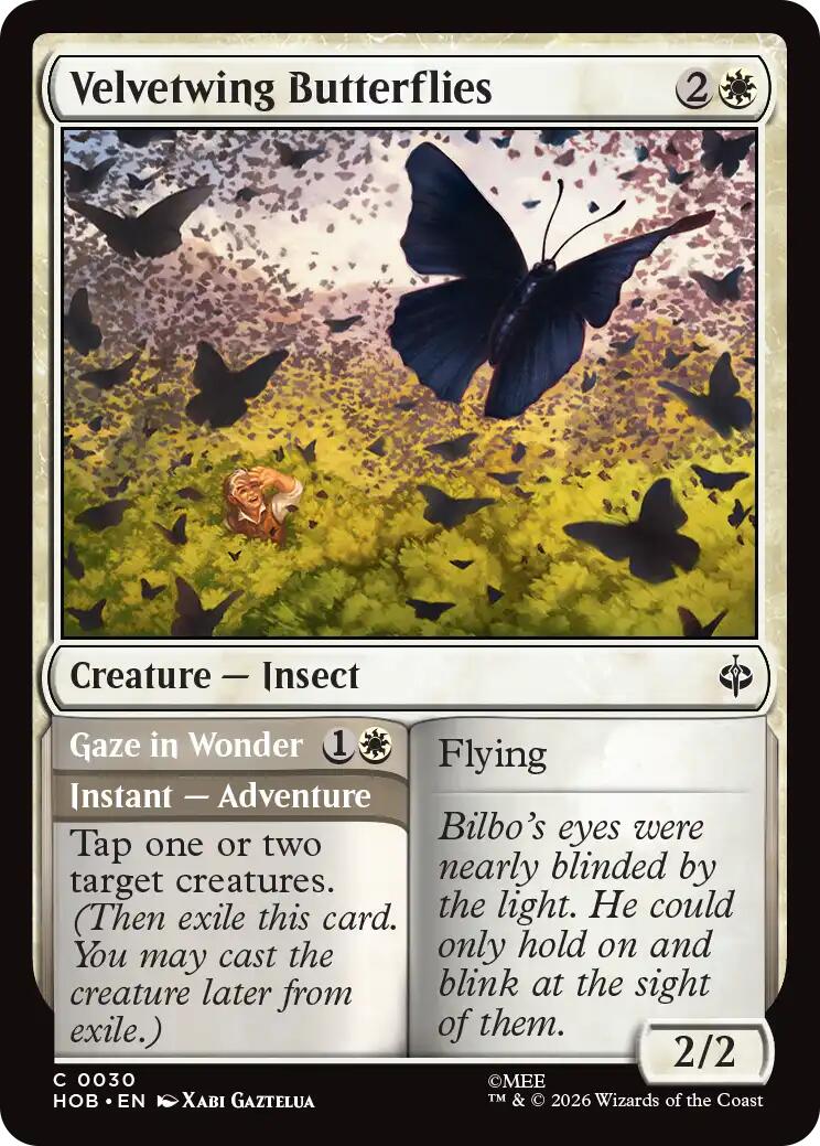 Velvetwing Butterflies [The Hobbit] | Card Citadel