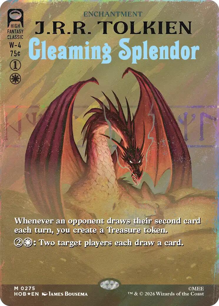 Gleaming Splendor (Borderless) (Surge Foil) [The Hobbit] | Card Citadel