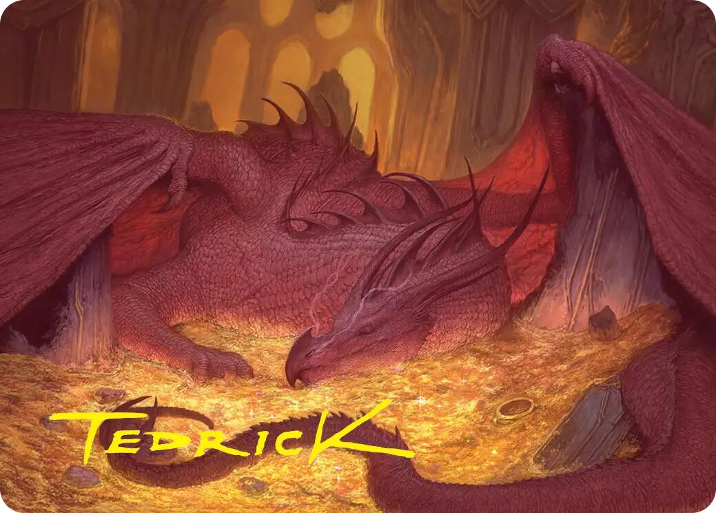 Smaug the Magnificent Art Card (Gold-Stamped Signature) [The Hobbit Art Series] | Card Citadel