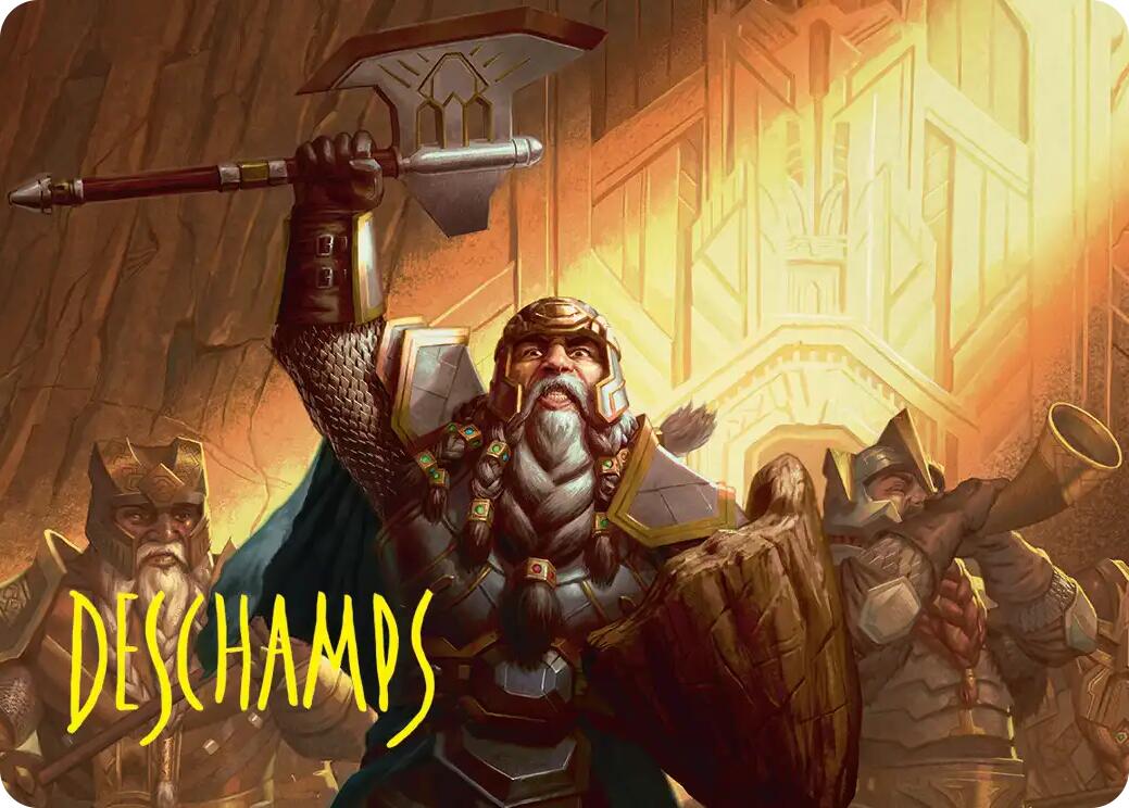 Thorin, Company's Leader Art Card (Gold-Stamped Signature) [The Hobbit Art Series] | Card Citadel