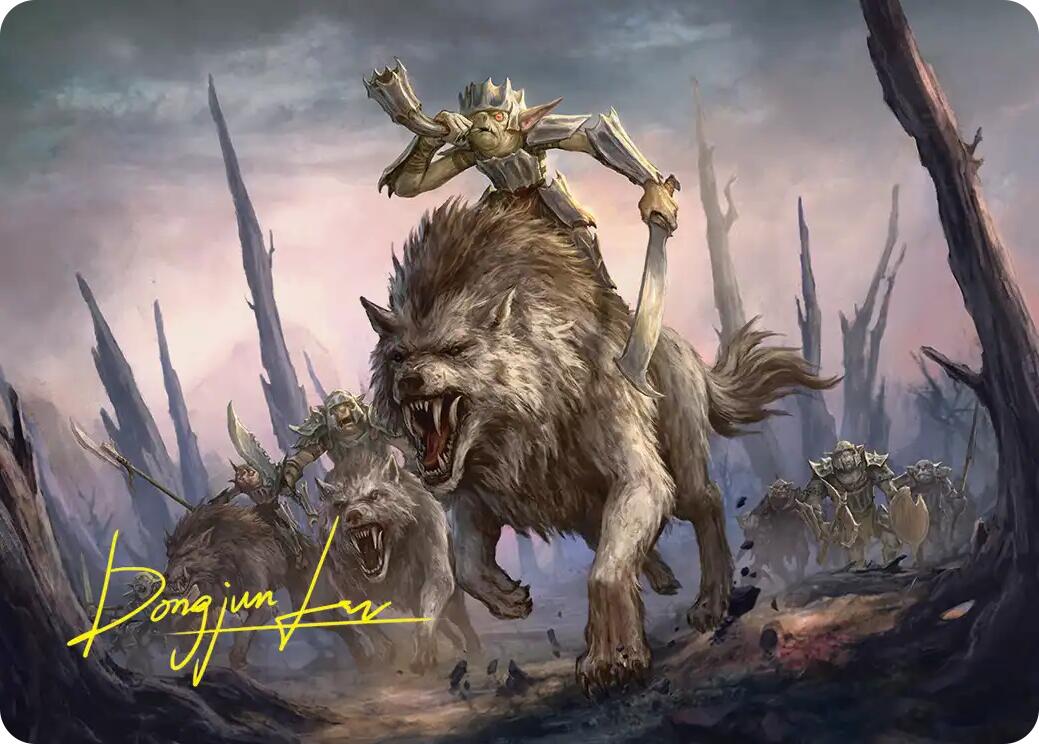 Signal the Onslaught Art Card (Gold-Stamped Signature) [The Hobbit Art Series] | Card Citadel