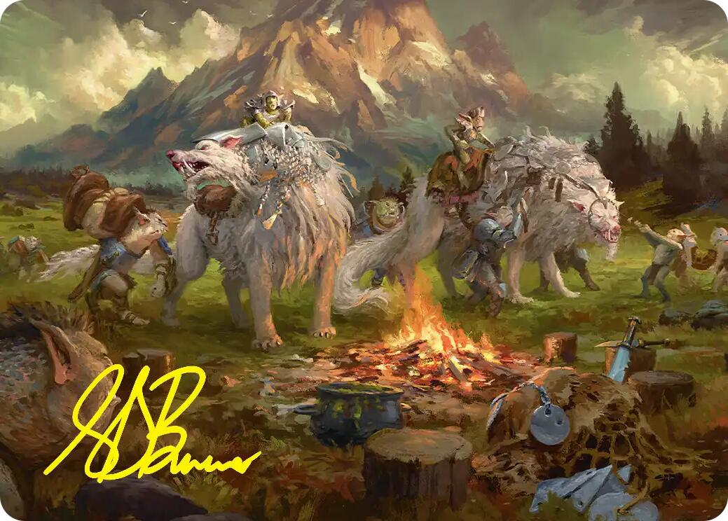 Mount Gundabad Mobilizes Art Card (Gold-Stamped Signature) [The Hobbit Art Series] | Card Citadel