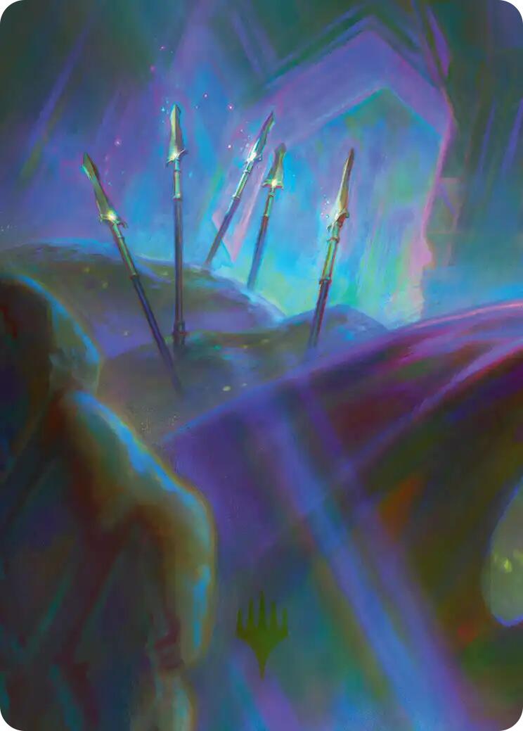 Long-Lost Lances Art Card (7/12) [The Hobbit Art Series] | Card Citadel