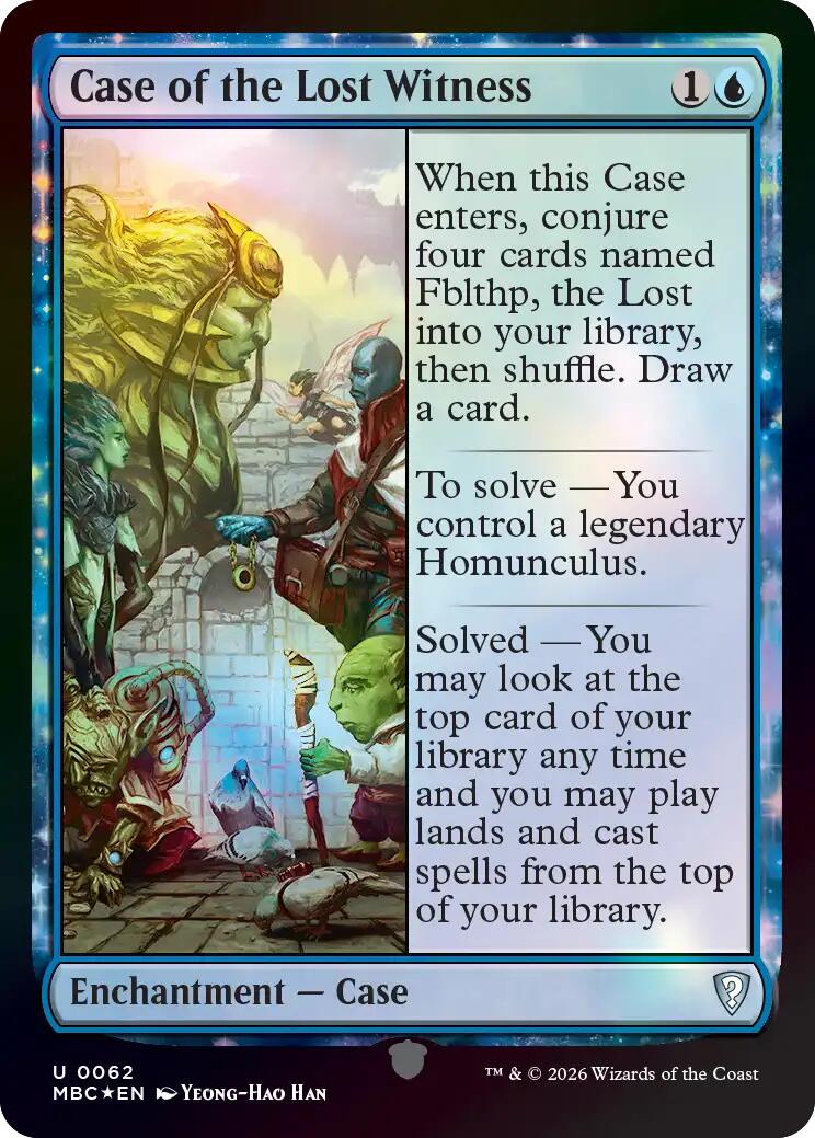 Case of the Lost Witness [Mystery Booster: Commander Edition] | Card Citadel